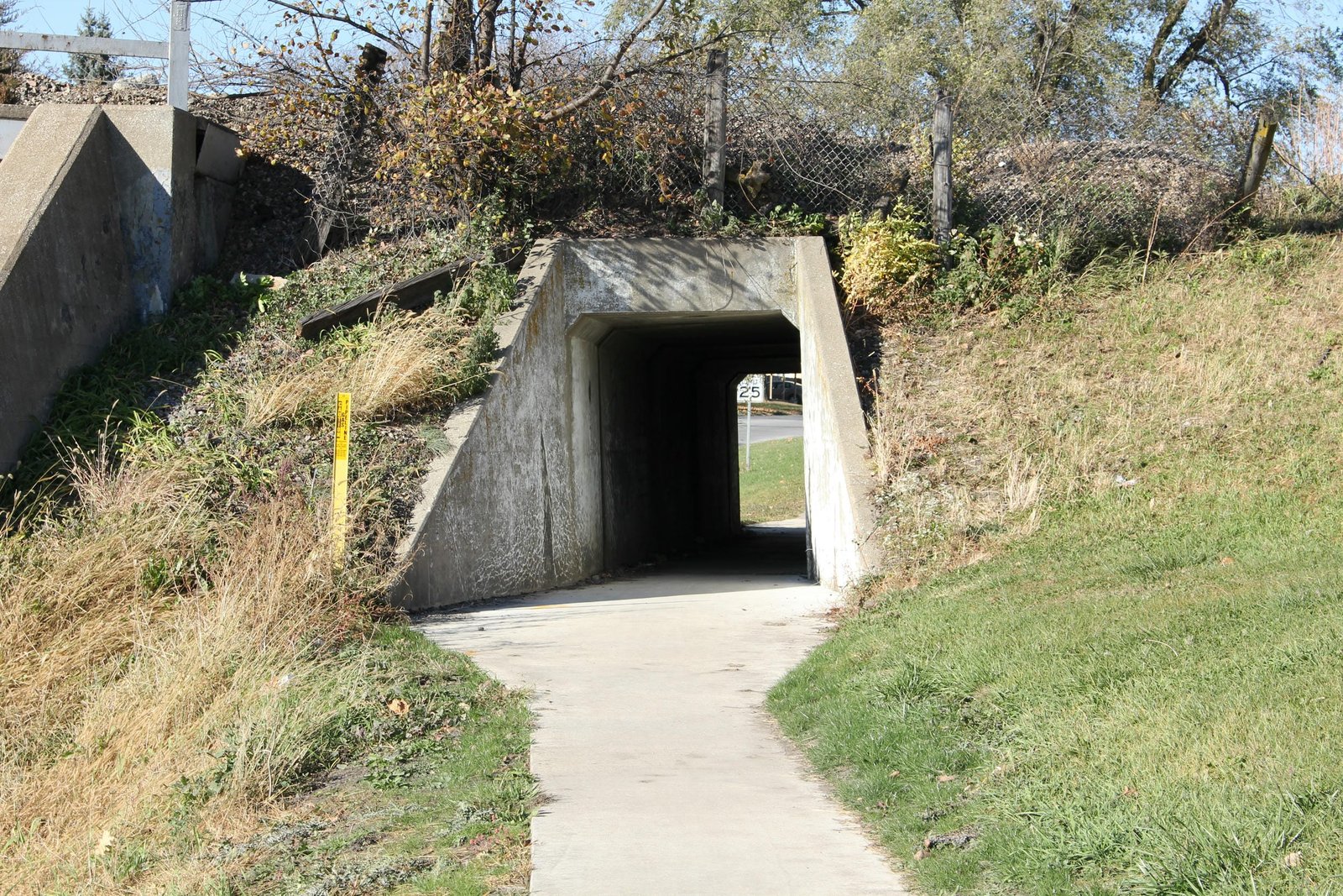 Pedestrian underpass at east abutment